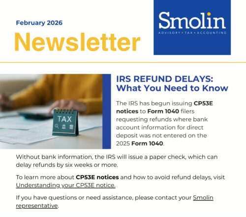 Smolin February 2026 Newsletter